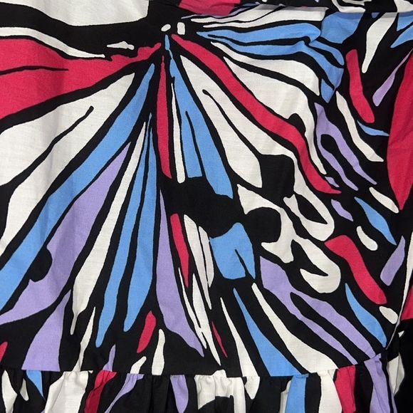 ANTHROPOLOGIE MAEVE ONE SHOULDER PRINTED MIDI DRESS NWT SIZE 10 - Picture 11 of 12